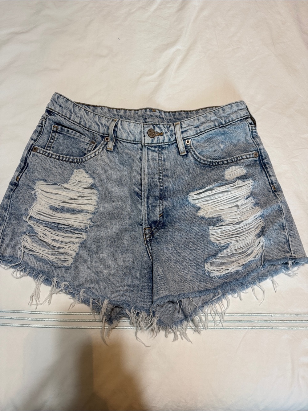 H&M Distressed Denim Jean Shorts